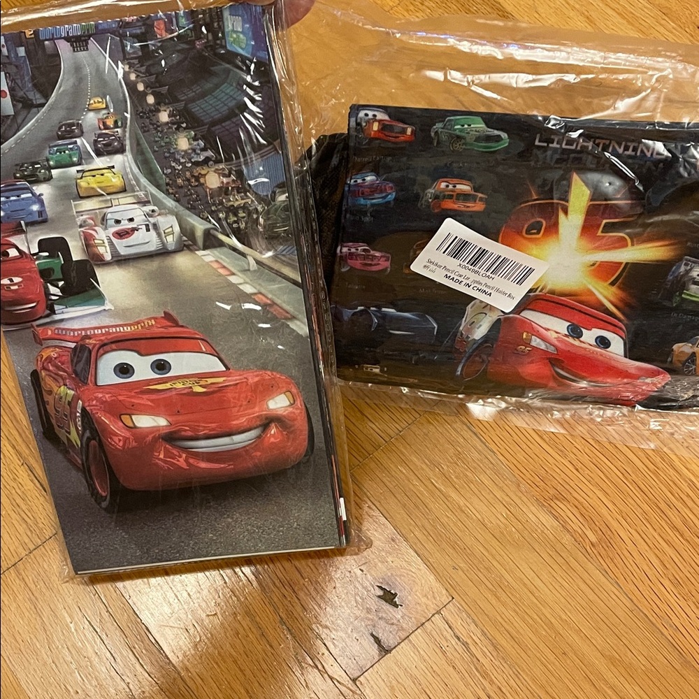 CARS Lightning McQueen Pencil Bag & 12ct Party Bags Bundle. NEW!